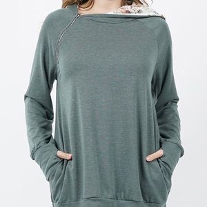 ‼️SALE‼️ New! Tunic length, soft knit hoodie top!